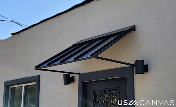 Metal awning