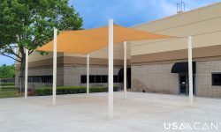 Six post shade sail