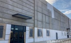 flat metal canopy