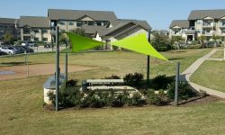 Vinyl shade sail