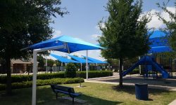 Vinyl shade sail