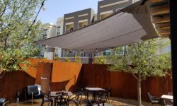 Vinyl shade sail