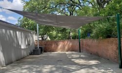 Vinyl shade sail