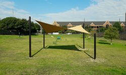 Vinyl shade sail