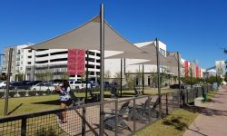 Vinyl shade sail