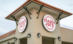 metal awning over Trader Joe's