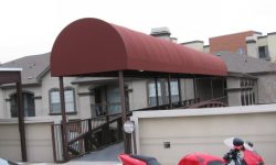 canopy awning at building entrance