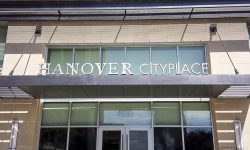 Awning over Hanover Cityplace entrance