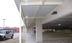 Carport over parking lot